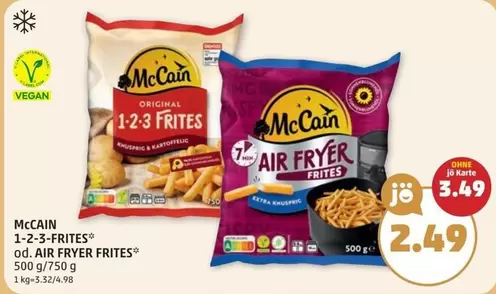 Vegan - 1-2-3-FRITES od. AIR FRYER FRITES