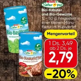 Bio-Kräuter und Bio-Gewürze