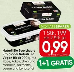 Vegan - Bio Streichzart  Block