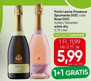 Porta Leone Prosecco Spumante DOC oder Rose DOC