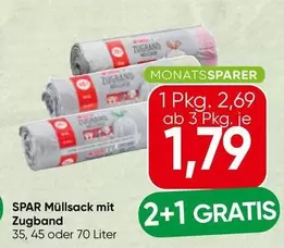 SPAR Müllsack mit Zugband
