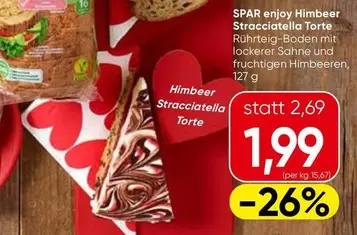 Himbeer Stracciatella Torte