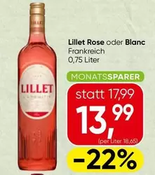 Lillet -  Rose oder Blanc