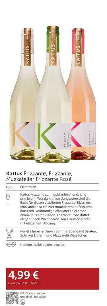 Kaktus Frizzante, Frizzante, Muskatteller Frizzante Rosé