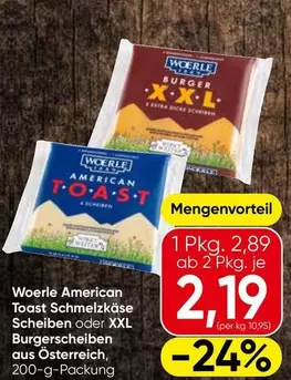 American Toast Schmelzkäse Scheiben oder XXL Burgerscheiben