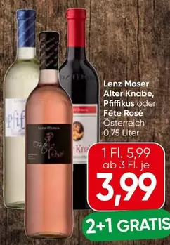 Alter Knabe, Pfiffikus oder Fête Rosé