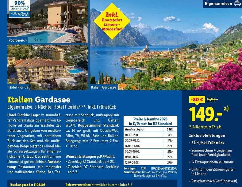 Italien Gardasee Hotel Florida