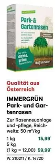 Park - - und Gartenrasen