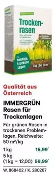 Rasen für Trockenlagen