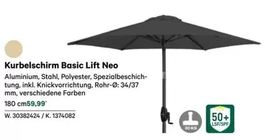 Neo - Kurbelschirm Basic Lift