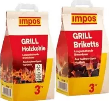 GRILL Holzkohle / GRILL Briketts