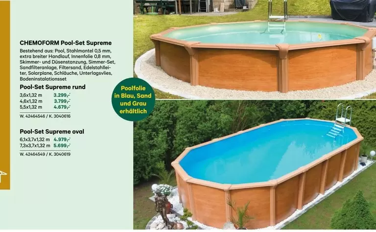 Supreme - CHEMOFORM Pool-Set