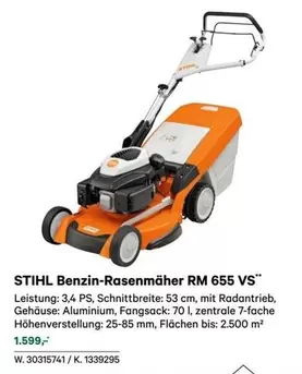 Stihl - Benzin-Rasenmäher RM 655 VS