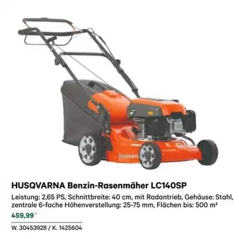 Husqvarna - Benzin-Rasenmäher LC140SP