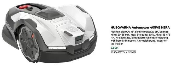 Husqvarna - Automower 405SVE NERA