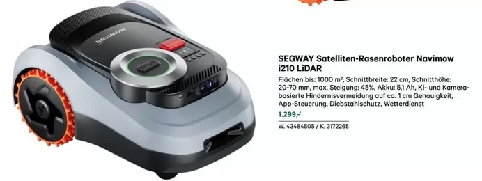 Segway - Satelliten-Rasenroboter Navimow 1210 LIDAR