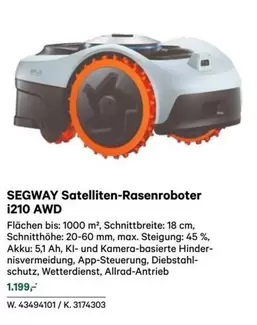 Segway - Satelliten-Rasenroboter i210 AWD