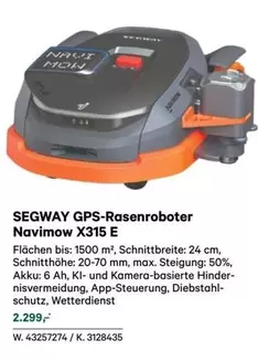 Segway - GPS-Rasenroboter Navimow X315 E