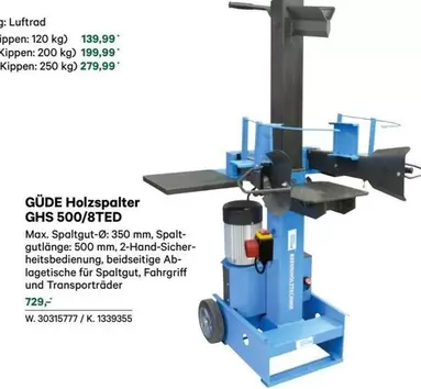 Holzspalter GHS 500/8TED