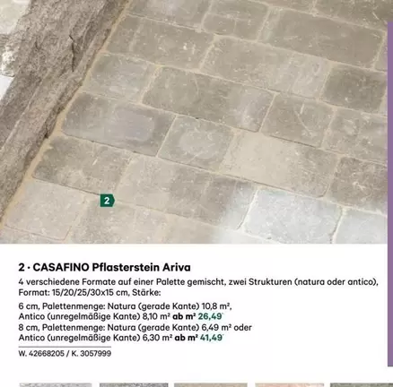 Palette - CASAFINO Pflasterstein Ariva
