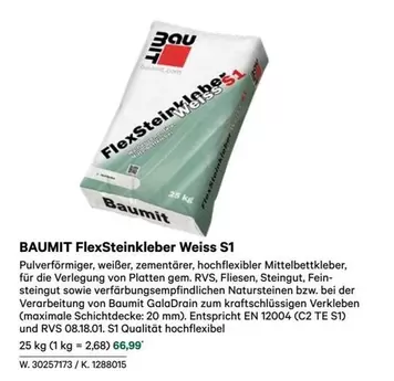 Weiss - FlexSteinkleber S1