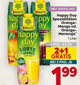 Mix - Happy Day Spezialitäten Orange-Mango od. Orange-Maracuja