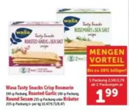 Wasa Tasty Snacks Crisp