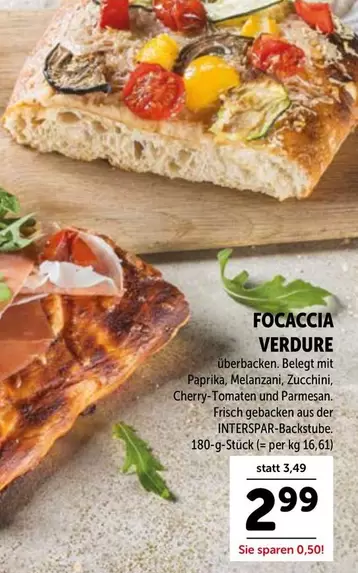 Focaccia Verdure