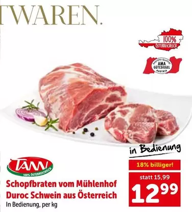 Ama - Schopfbraten vom Mühlenhof Duroc Schwein