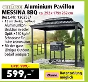 Aluminium Pavillon MESSINA BBQ