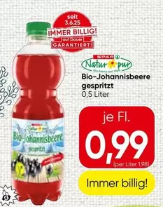 Bio-Johannisbeere gespritzt