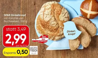 SPAR Dinkelknopf mit Karotte und Buchweizen