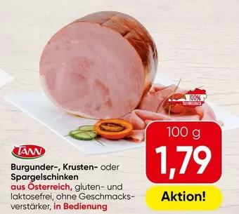 Burgunder-, Krusten- oder Spargelschinken
