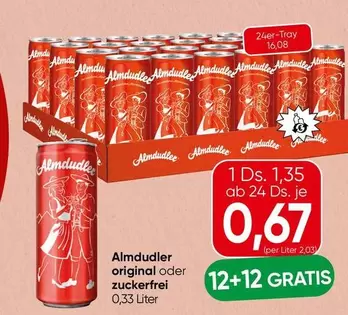 Almdudler original oder zuckerfrei