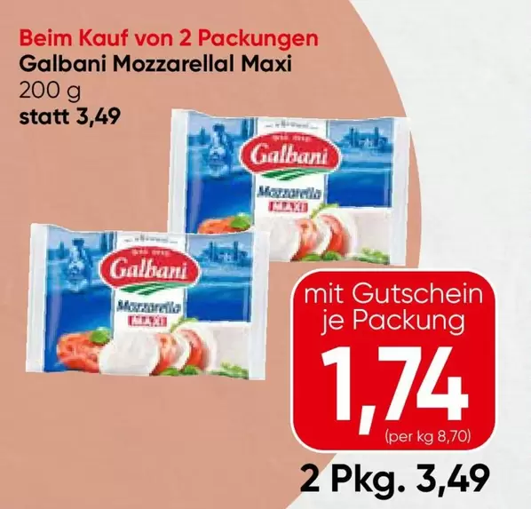 Galkani Mozzarellal Maxi