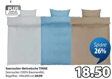 Seersucker-Bettwäsche