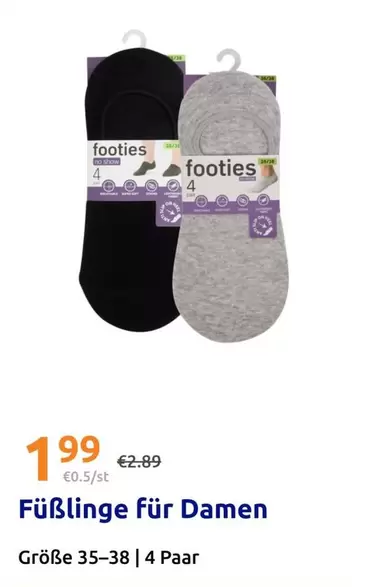 Fußlinge für Damen