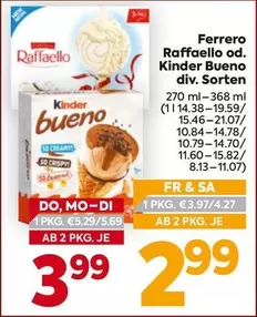 Kinder - Raffaello od.  Bueno