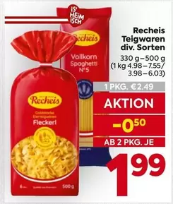Teigwaren div. Sorten