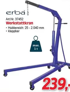 Werkstattkran Art.Nr. 37452