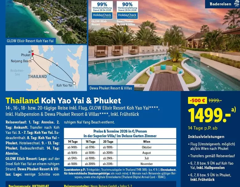 Phuket - Thailand Koh Yao Yai &