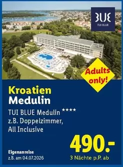 TUI BLUE Medulin z.B. Doppelzimmer, All Inclusive