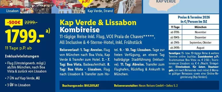 Kap Verde & Lissabon Kombireise