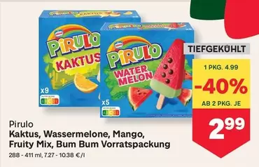 Mix - Kaktus, Wassermelone, Mango, Fruity , Bum Bum Vorratspackung