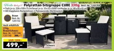 Cube - Polyrattan-Sitzgruppe CUBE 33tlg. Best.-Nr. 1201704