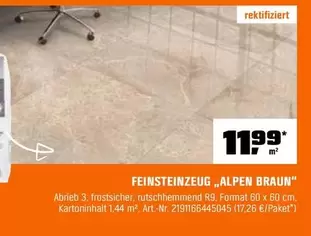FEINSTEINZEUG "ALPEN BRAUN"