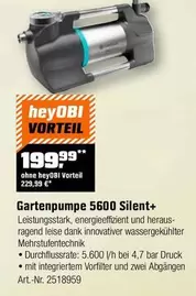 Gartenpumpe 5600 Silent+