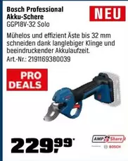 Bosch - Akku-Schere GGP18V-32 Solo