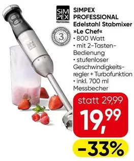 Edelstahl Stabmixer »Le Chef«