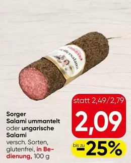 Sorger Salami ummantelt oder ungarische Salami